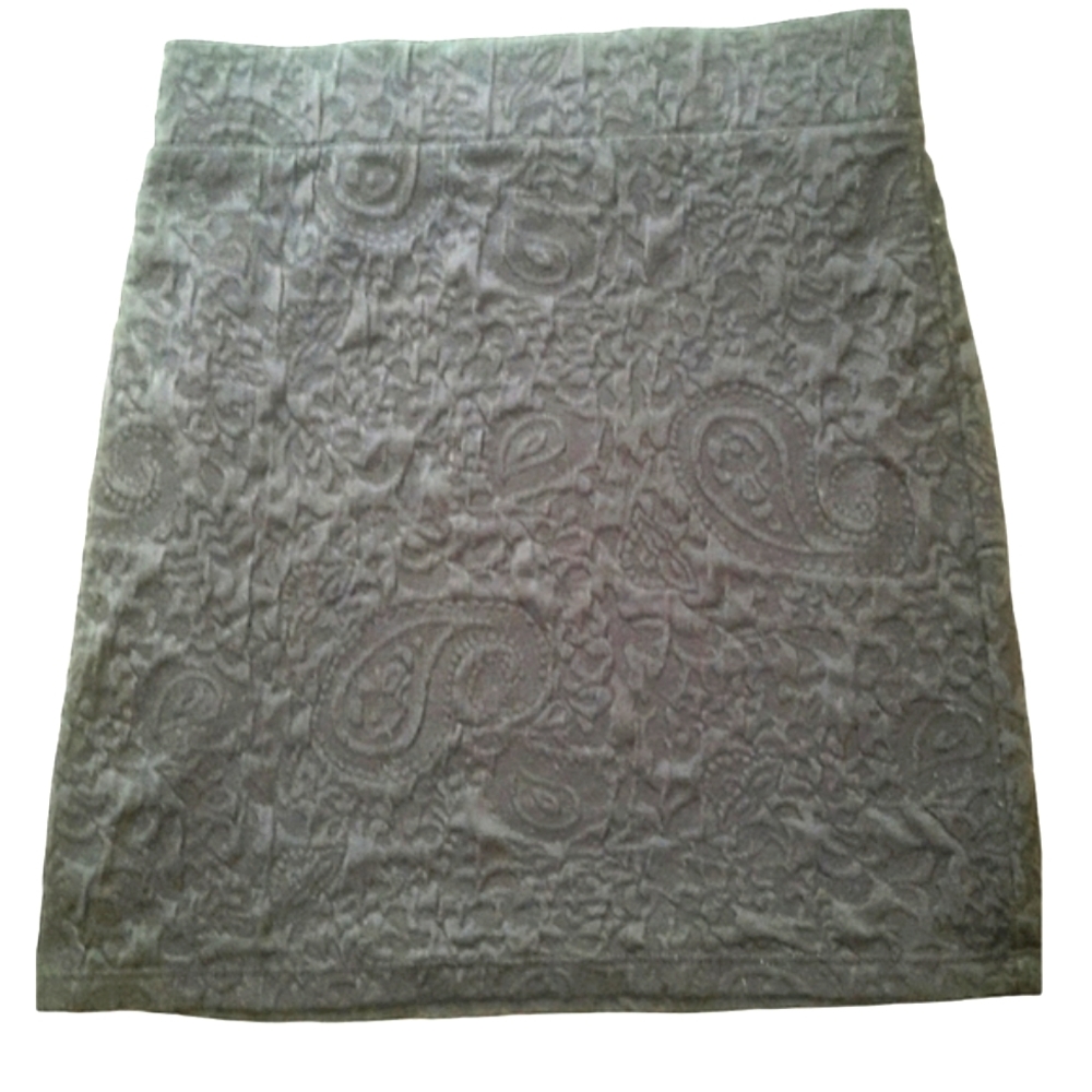🌞 3/$15 Forever 21 Black Paisley BodyCon Skirt Large